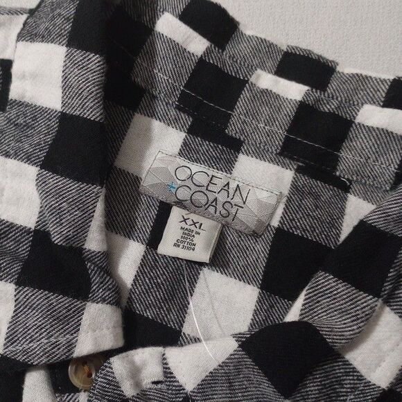 Ocean Coast Men's 2XL Shirt NEW WITH TAGS Long Sleeve Button Up 100% Cotton - Picture 3 of 8